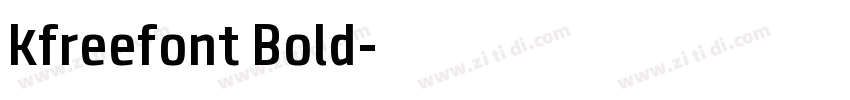 kfreefont Bold字体转换
